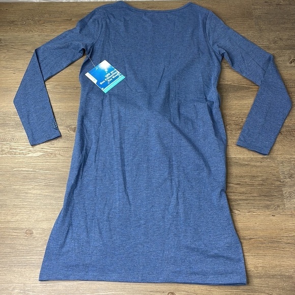 NWT Coolibar Women’s Tie Front Dress, Blue, UPF 50+ Sun Protection, size xs - Picture 10 of 10